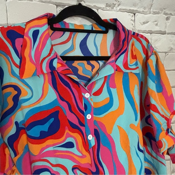 SHEIN Multicolor Wave Dress - Picture 3 of 6